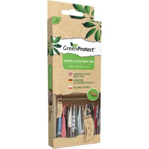 Green Protect moth trap with hanging hook