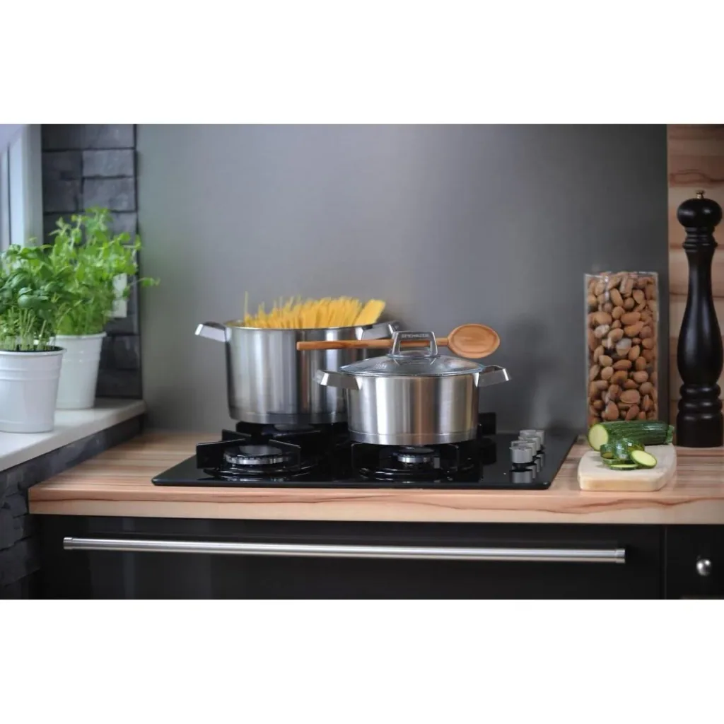 Mehrzer Premium - Tall cooking pot with lid - 20 cm - stainless steel