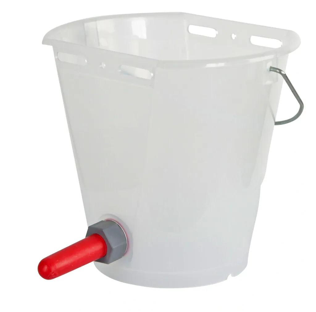 Transparent drinking bucket with scale + accessories