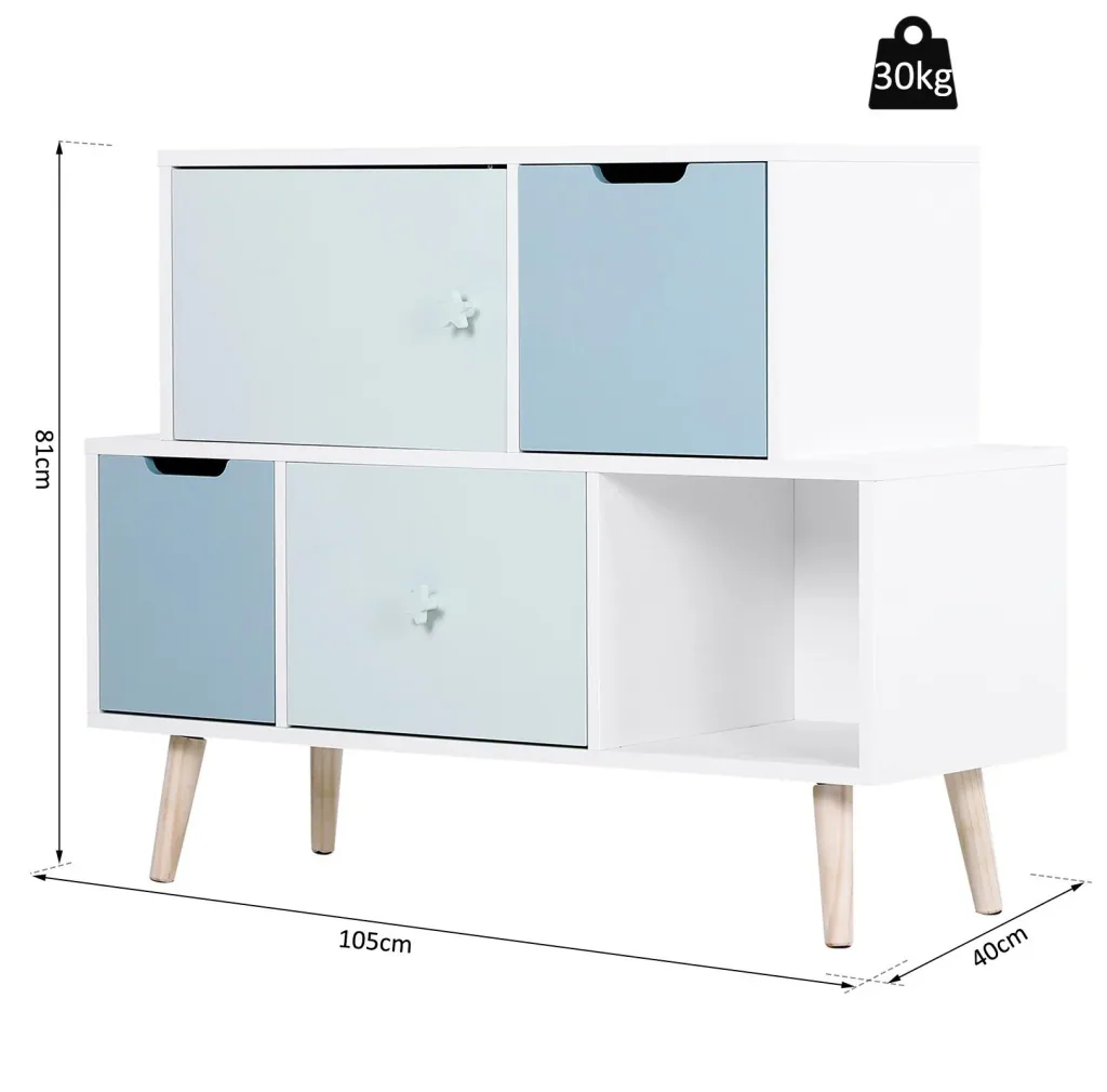 Storage shelf for children