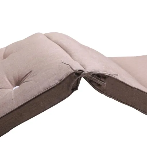 Garden Cushion - For Lounger - 196x55x5cm - Cream