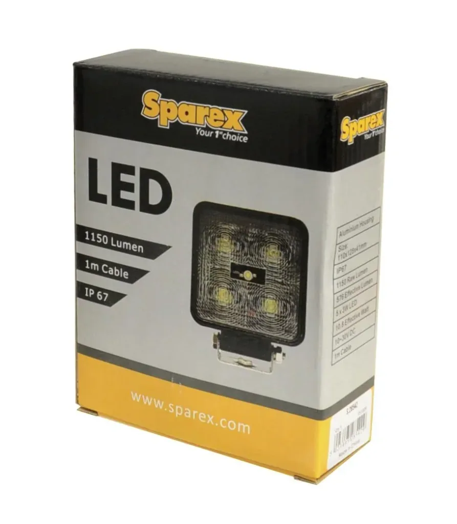 LED work light, square, 1800 LM