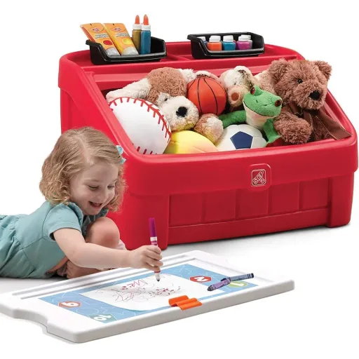 2-in-1 Toy Box & Art Cover