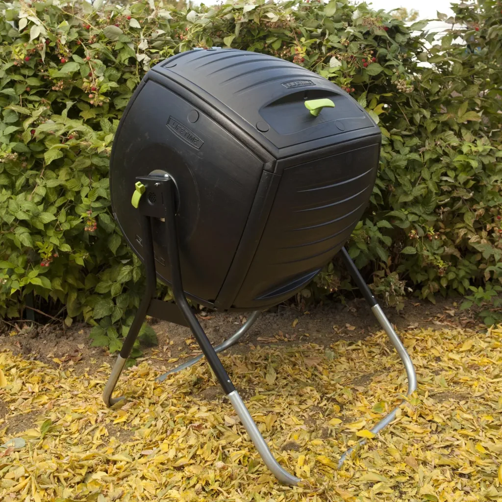 Lifetime Premium Composter 189 L 77×75×112 cm Black – Easily Rotatable Drum
