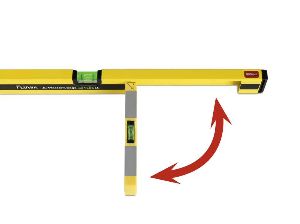 FLÜWA spirit level with wings, 60 cm