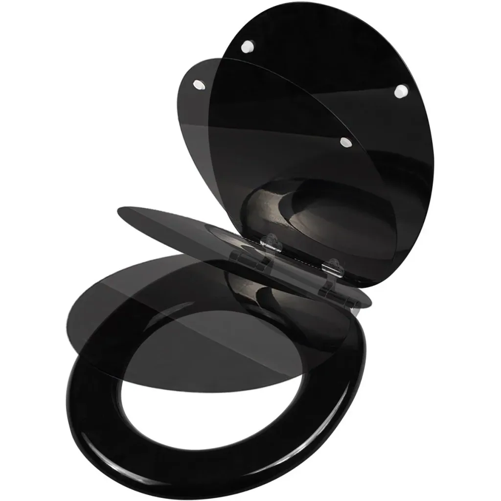 Toilet seat/ WC seat - Black - with Soft Close