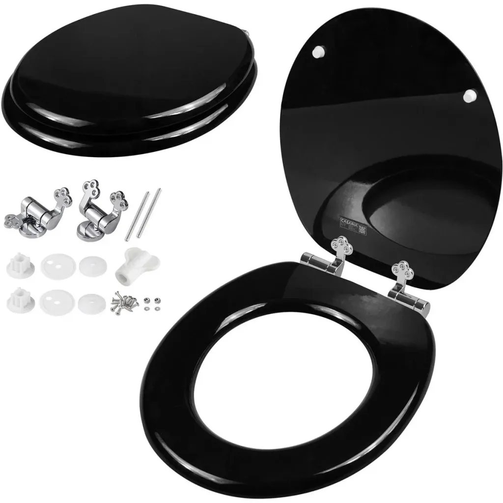 Toilet seat/ WC seat - Black - with Soft Close