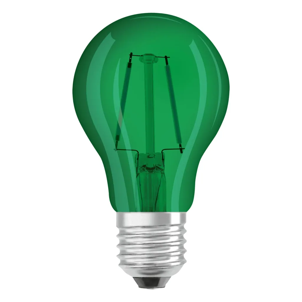 LED lamp Superstar DécorGreen with 2.5 watts, E27, green