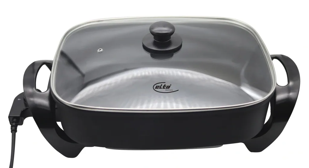 Electric XXL multi-buffet pan made of cast aluminum, 9 liters