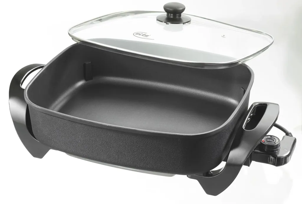 Electric XXL multi-buffet pan made of cast aluminum, 9 liters