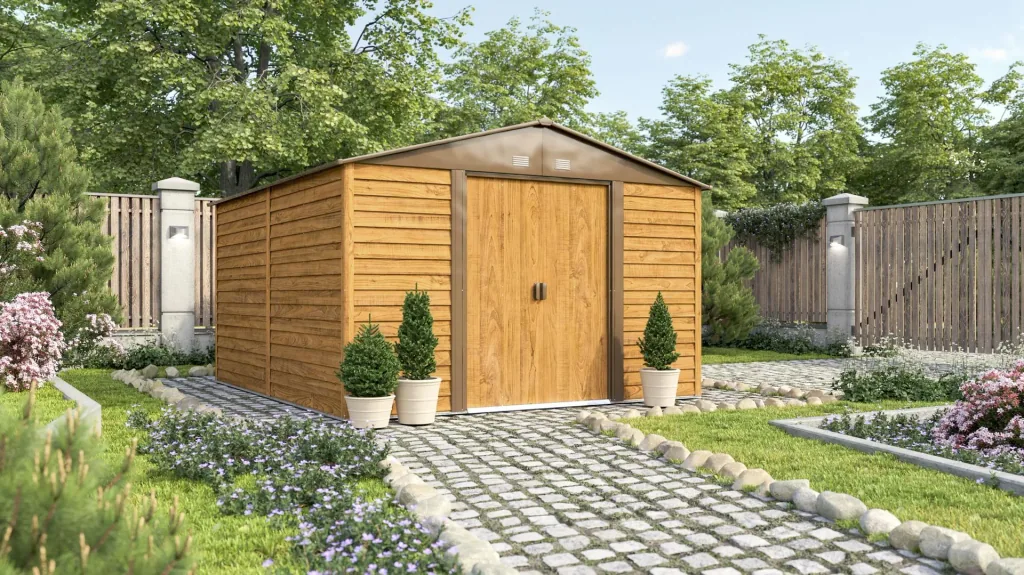 Tool shed FRANKFURT II 1112, wood look