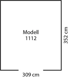 Tool shed FRANKFURT II 1112, wood look