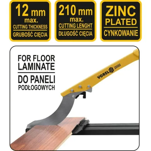 Laminate cutter - maximum cutting width 210mm