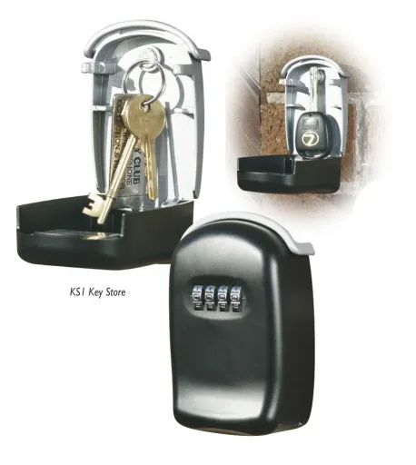 Key box with rotary combination lock, external dimensions 100 x 65 x 35 mm