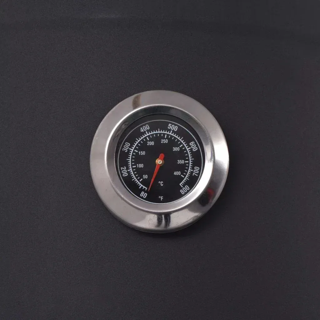 Charcoal grill with lower shelf XXL black