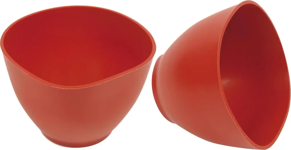 Plaster mixing cup, red
