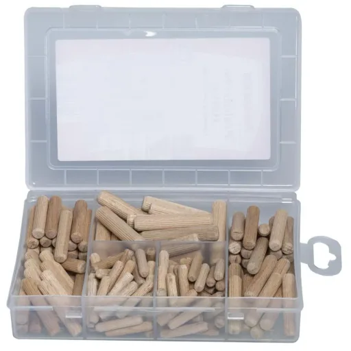 Wooden dowel assortment Practical helpers 160 pieces