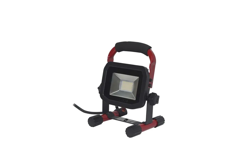 LED construction spotlight, 1200 lumens, 15 watts, 5000K, 2m cable
