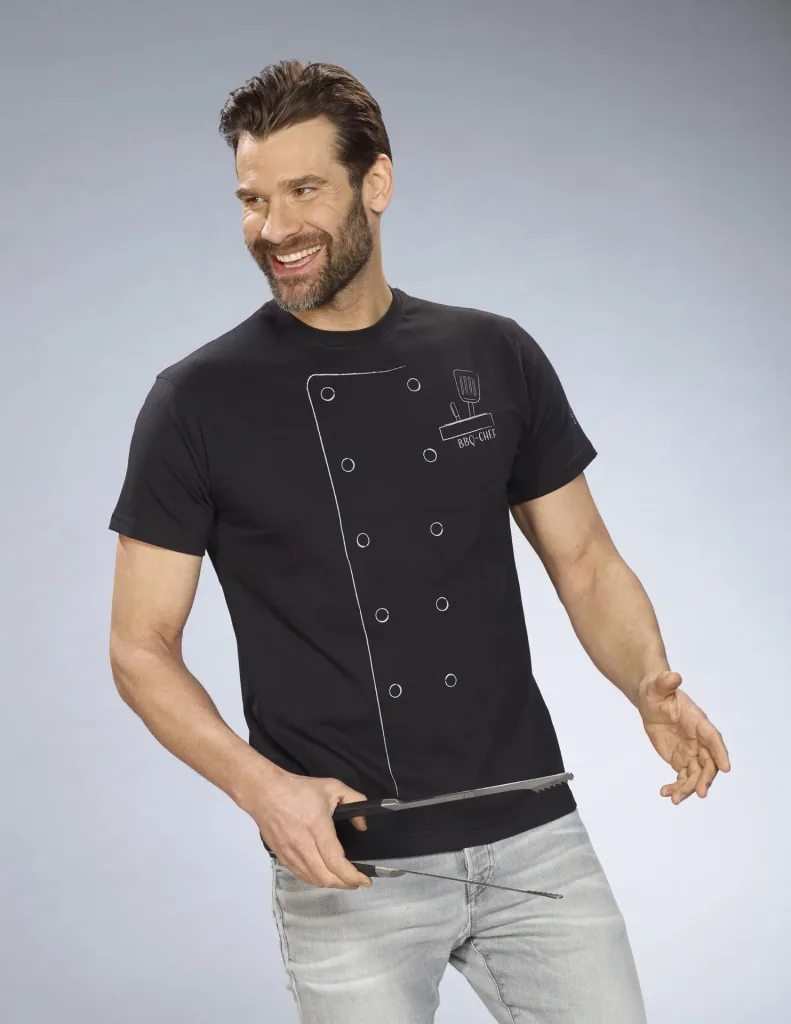 T-Shirt Grillmeister, color black, size M