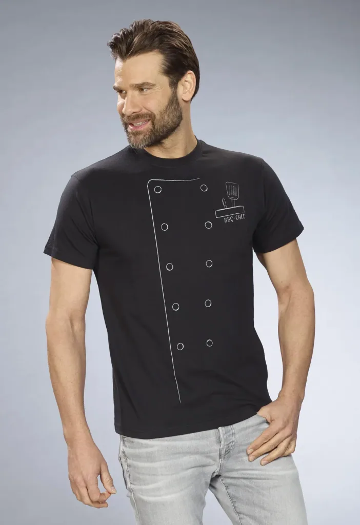 T-Shirt Grillmeister, color black, size M