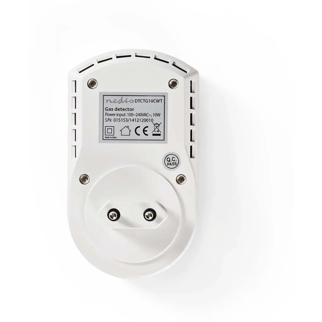 Nedis Gas Detector - 85 dB - Mains Operation - White