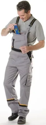 Work dungarees, grey, size 46