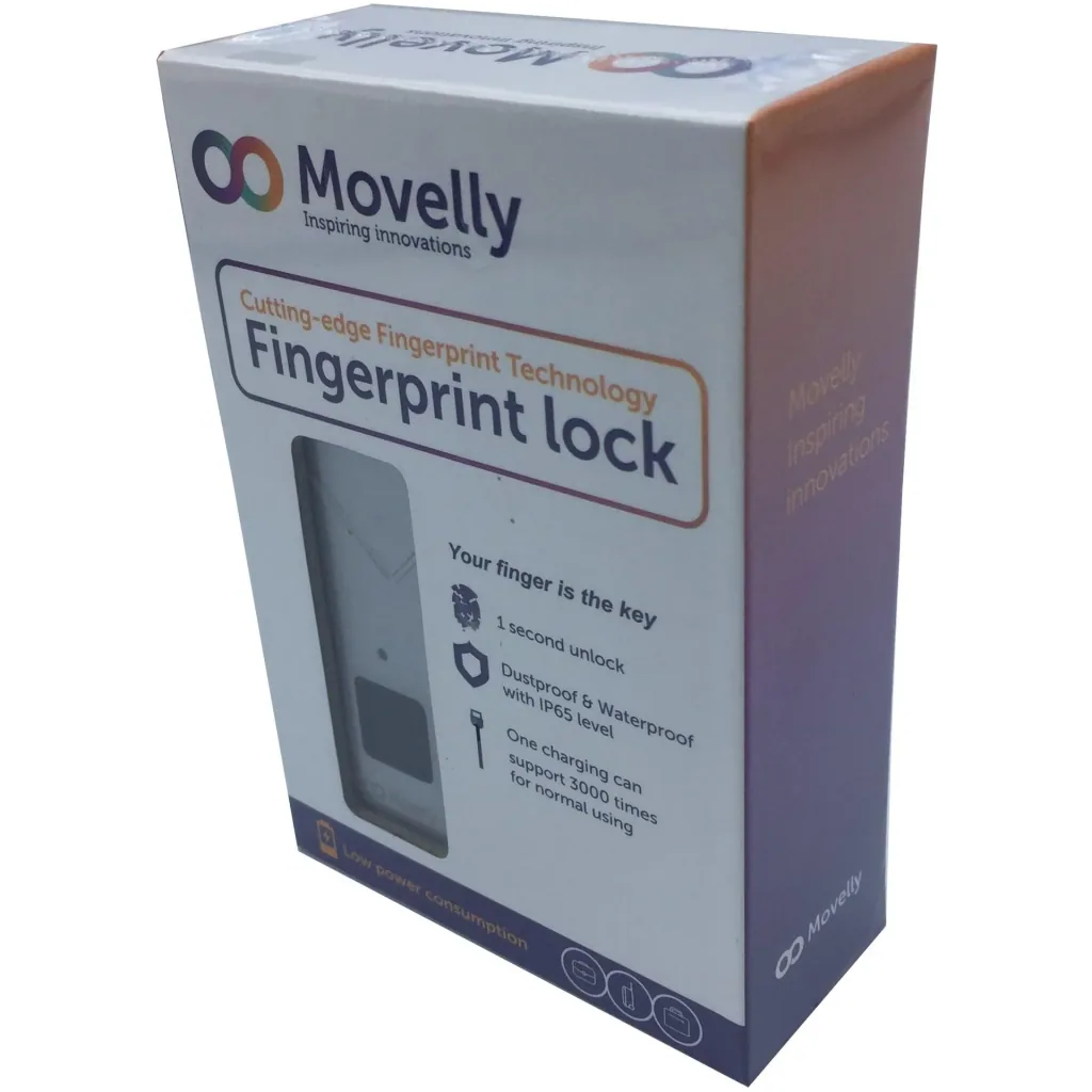Movelly fingerprint padlock Rose
