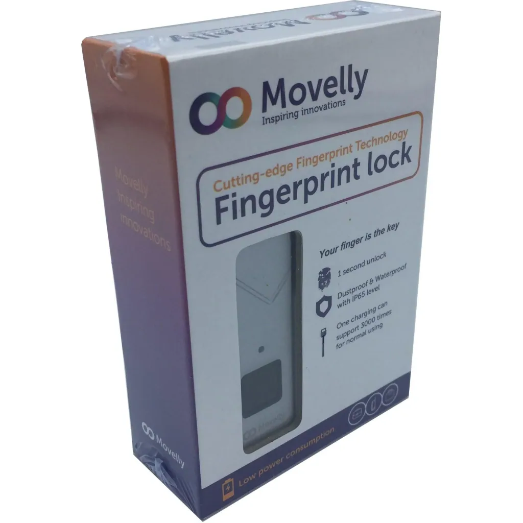 Movelly fingerprint padlock Rose