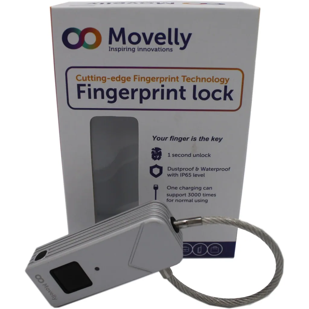 Movelly fingerprint padlock Rose