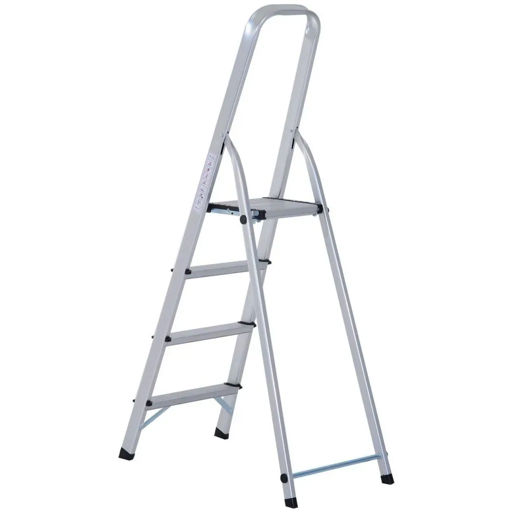 Stepladder aluminum ladder stepladder household ladder 4 steps