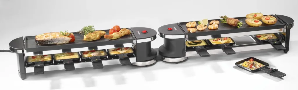 Raclette grill 360° rotatable