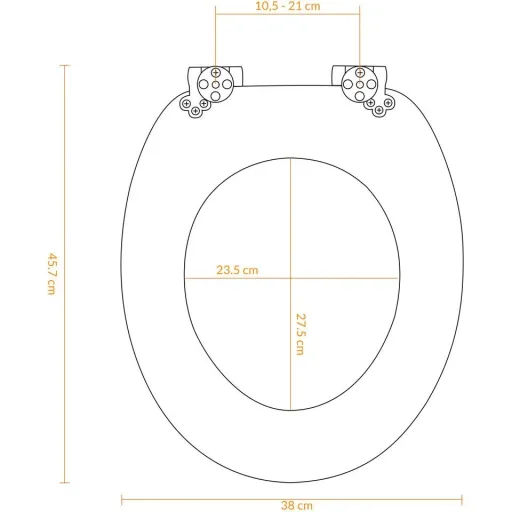 MDF toilet seat bamboo with soft close