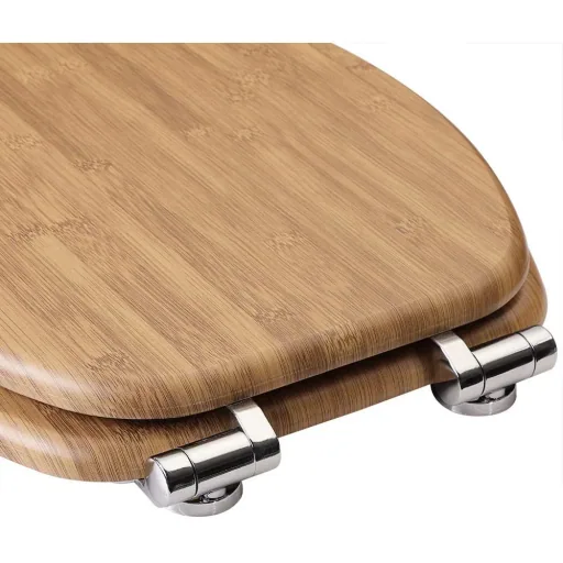 MDF toilet seat bamboo with soft close