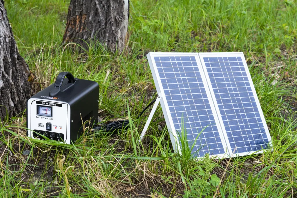 Solar power system set "TX-200", with LED lamps, 18 watts