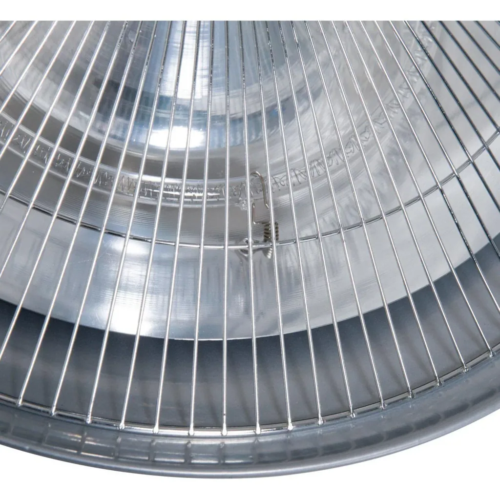 1500W LED heater with remote control, aluminum silver