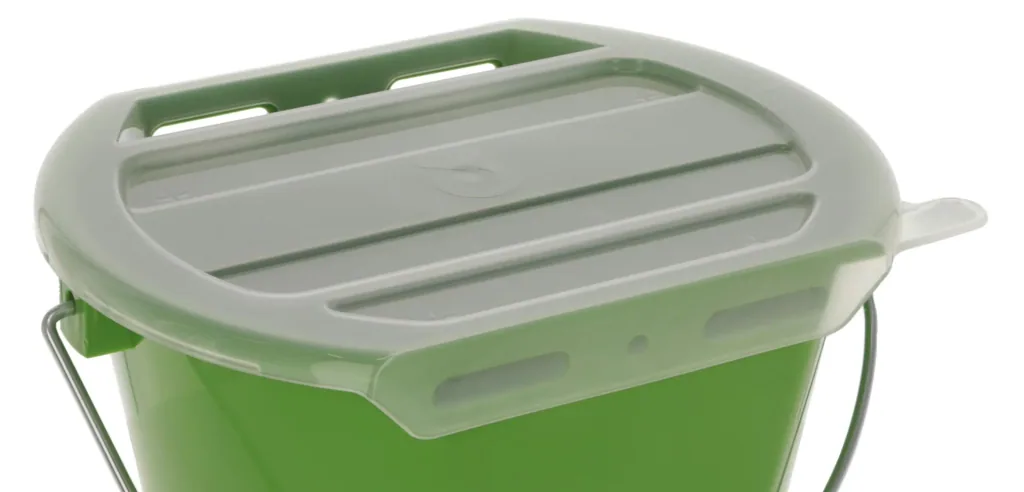 Lid for MilkGuard drinking bucket, white transparent