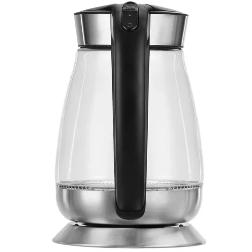 Kettle Black/Silver Glass/Stainless Steel 1.7L