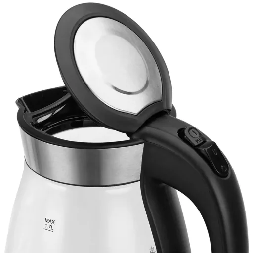 Kettle Black/Silver Glass/Stainless Steel 1.7L