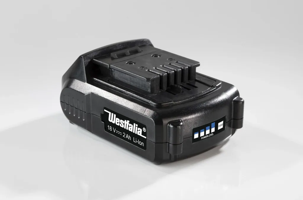 Battery set 2 x 18 Volt battery 2 Ah + 1 x double quick charger