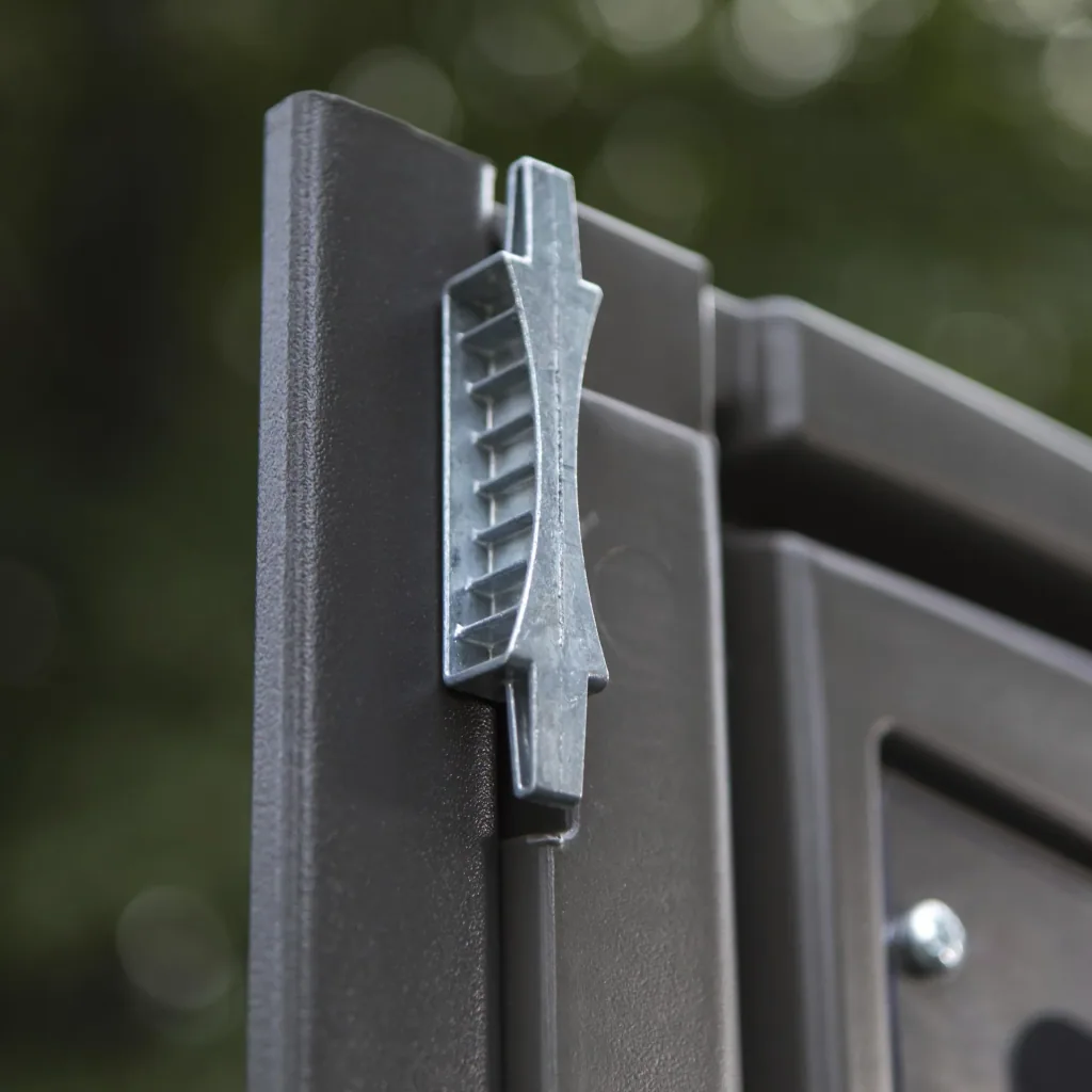 Plastic tool shed Saturn dark grey, 244 x 305 x 244 cm