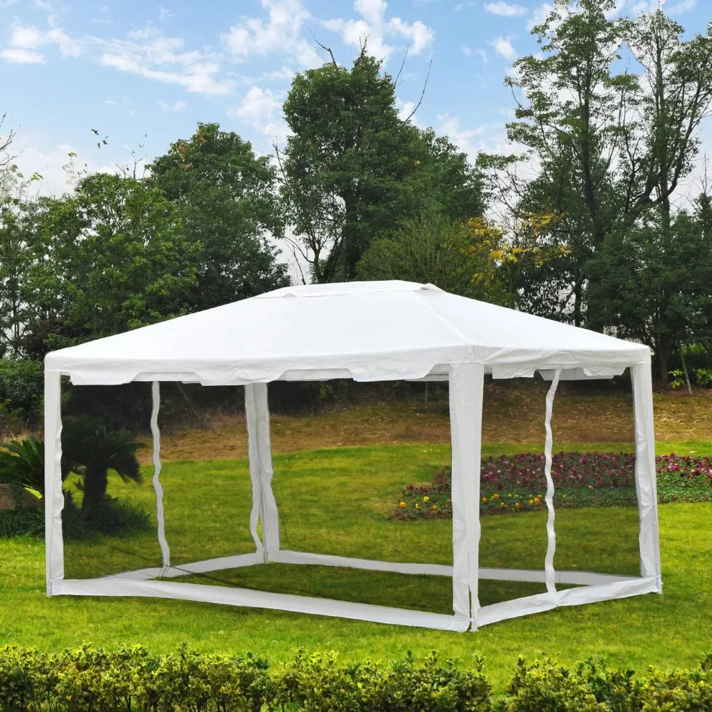 Pavilion party tent with side walls 4x3m