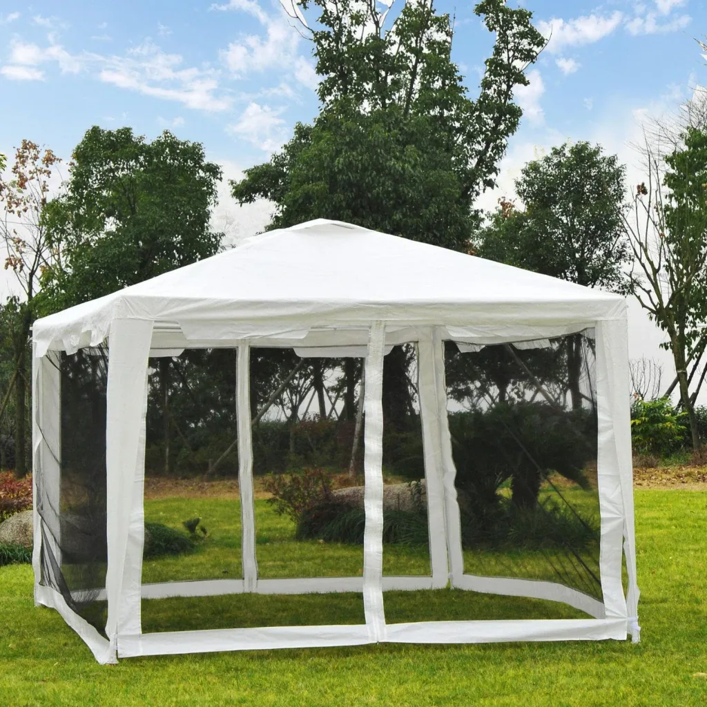 Pavilion party tent with side walls 4x3m