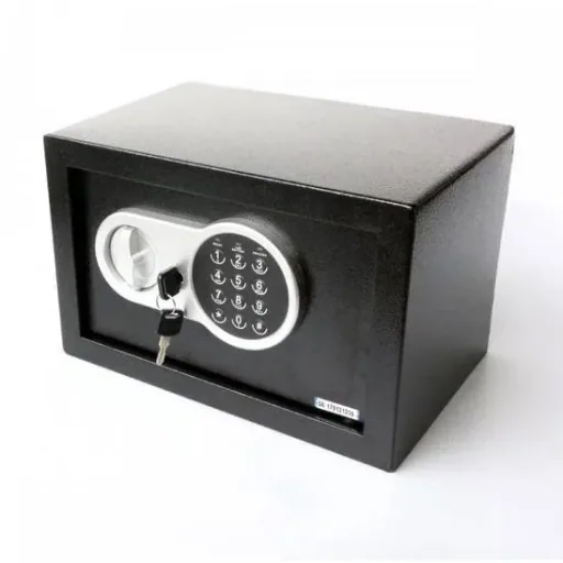 Electronic safe - steel - 20 x 19.5 x 30.5 cm