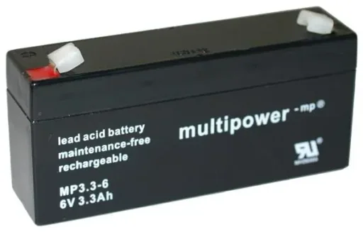 Diaper Fleece Battery 6V, 3.3Ah, 4.8mm Anchor