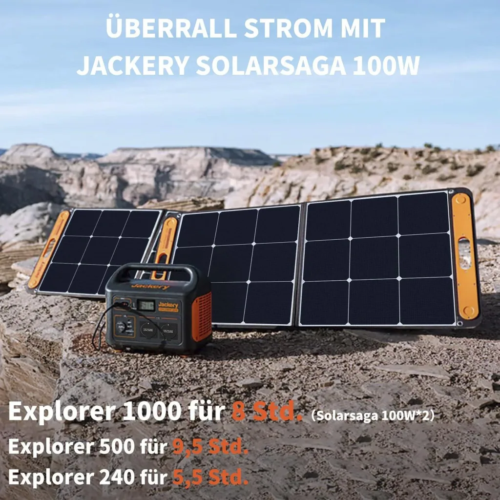 Foldable solar panel SolarSaga 100