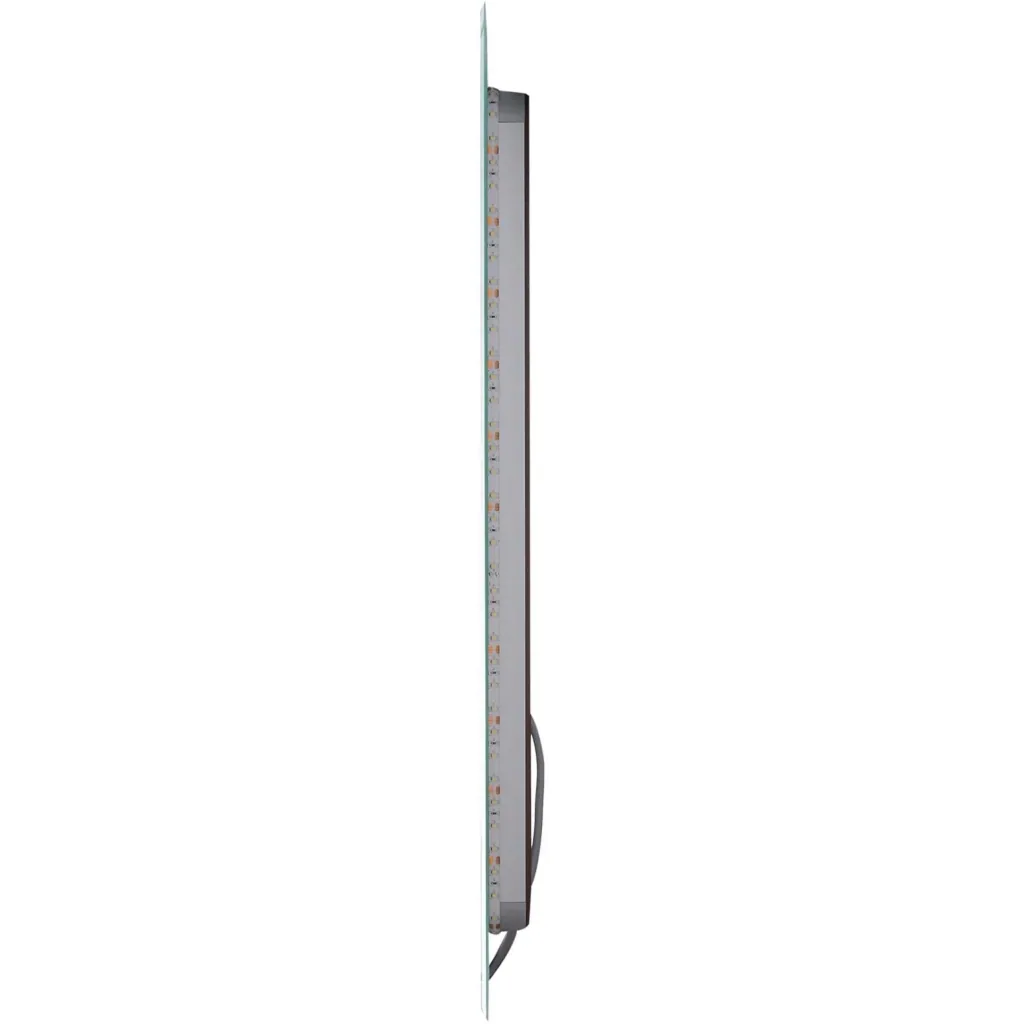 LED bathroom mirror wall mirror touch switch energy class A aluminum frame silver 50 x 3 x 70 cm