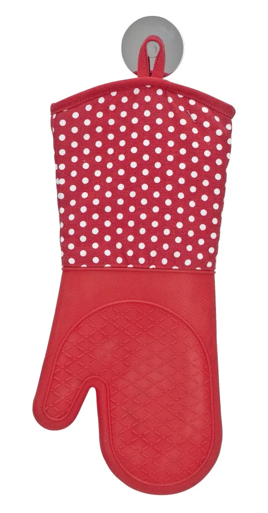 Oven gloves silicone red 1 pair