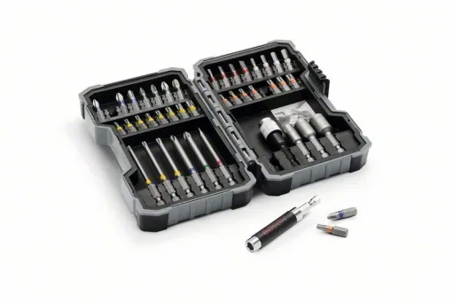 Screw bits and socket wrench set, 43 pieces