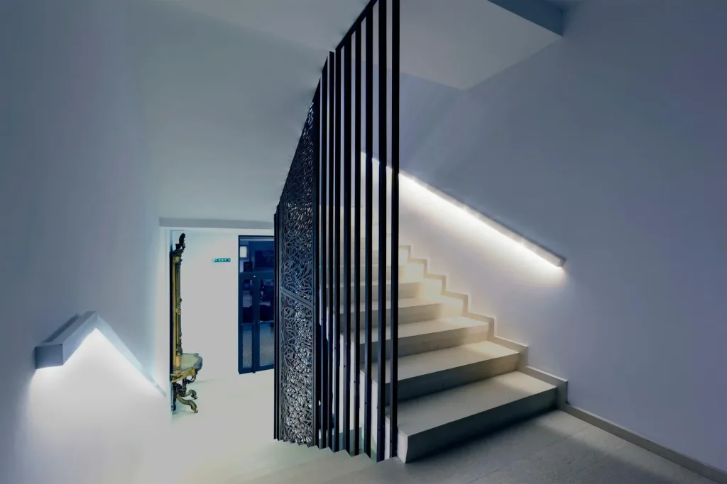 LED strip with PIR motion detector and twilight sensor