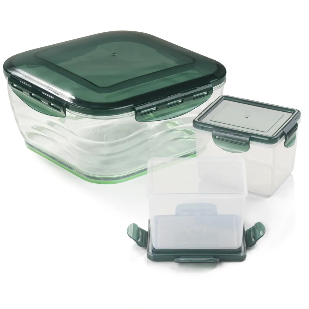 Collecting container set for Nicer Dicer Chef, 6-piece, plastic